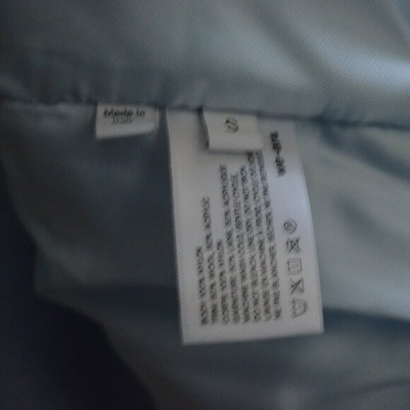 NWT $650 Sz S WE AR4 Sky Blue E Bomber Oversized Nylon Hooded Jacket - Picture 10 of 10